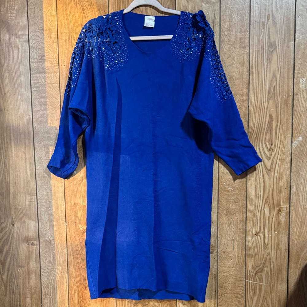 Elegant Blue Women's Dress